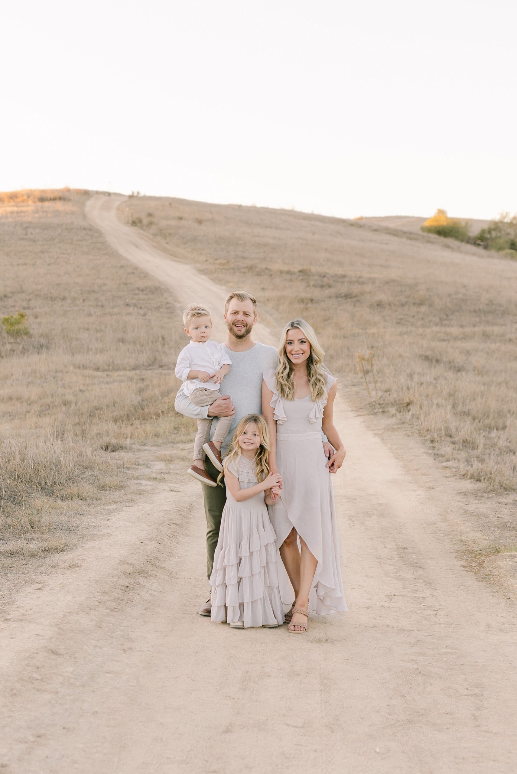 sunset family photos outdoors southern California