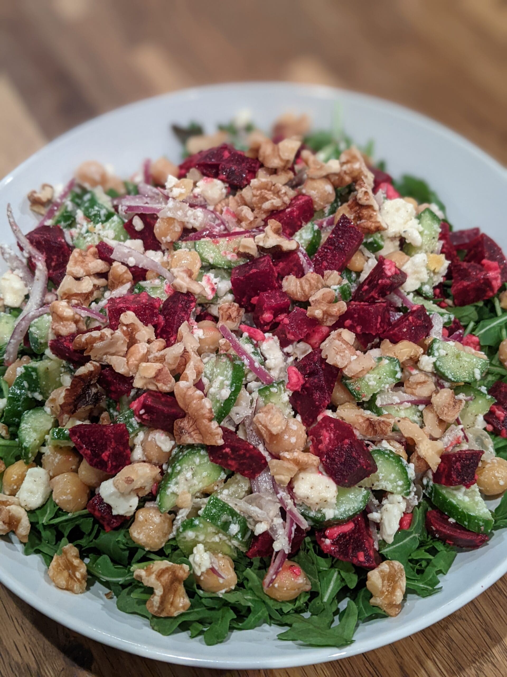 healthy meal salad with protein